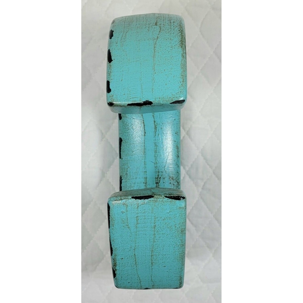 Apropos Home Collection Letter C Rustic Turquoise Desk Wall Home Office Décor - Picture 7 of 16
